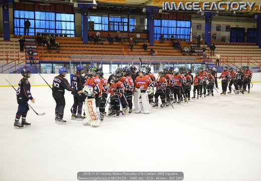 2016-11-01 Hockey Milano Rossoblu U16-Caldaro (1-6)